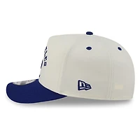 Los Angeles Dodgers Chrome Two Tone Arched Text with Logo New Era 9FIFTY A-Frame Snapback Hat