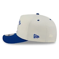 Chicago Cubs Chrome Two Tone Arched Text with Logo New Era 9FIFTY A-Frame Snapback Hat