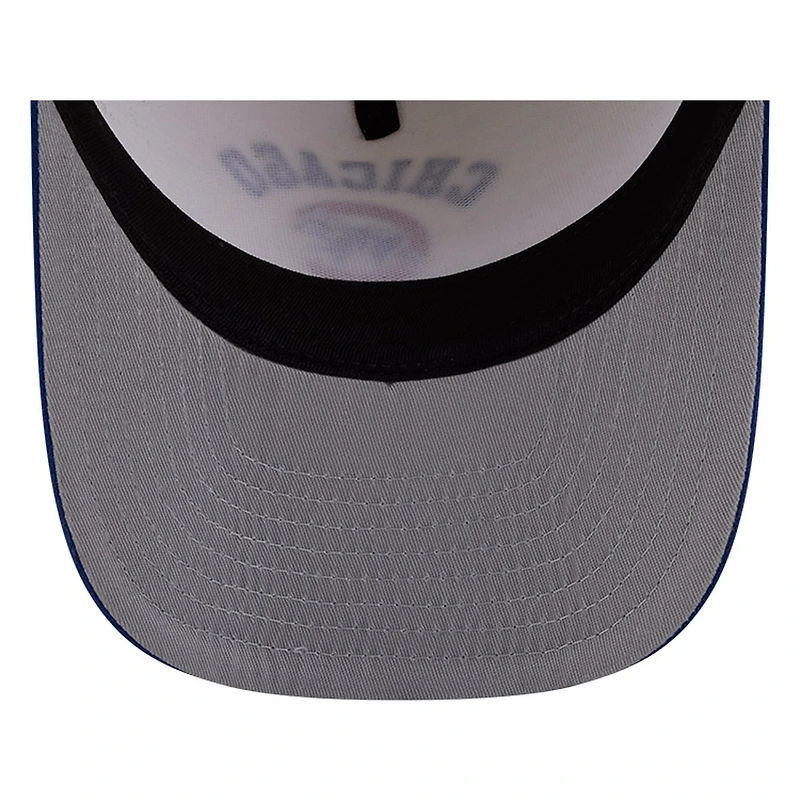Chicago Cubs Chrome Two Tone Arched Text with Logo New Era 9FIFTY A-Frame Snapback Hat
