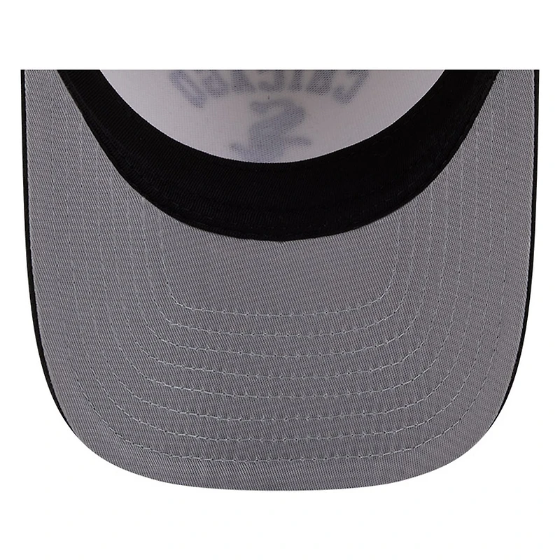 Chicago White Sox Chrome Two Tone Arched Text with Logo New Era 9FIFTY A-Frame Snapback Hat