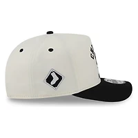 Chicago White Sox Chrome Two Tone Arched Text with Logo New Era 9FIFTY A-Frame Snapback Hat