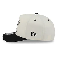 Chicago White Sox Chrome Two Tone Arched Text with Logo New Era 9FIFTY A-Frame Snapback Hat