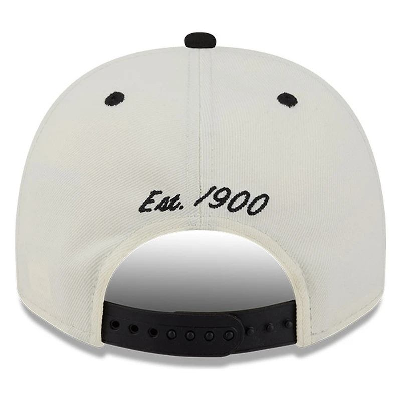 Chicago White Sox Chrome Two Tone Arched Text with Logo New Era 9FIFTY A-Frame Snapback Hat