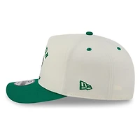Boston Celtics Chrome Two Tone Arched Text with Logo New Era 9FIFTY A-Frame Snapback Hat