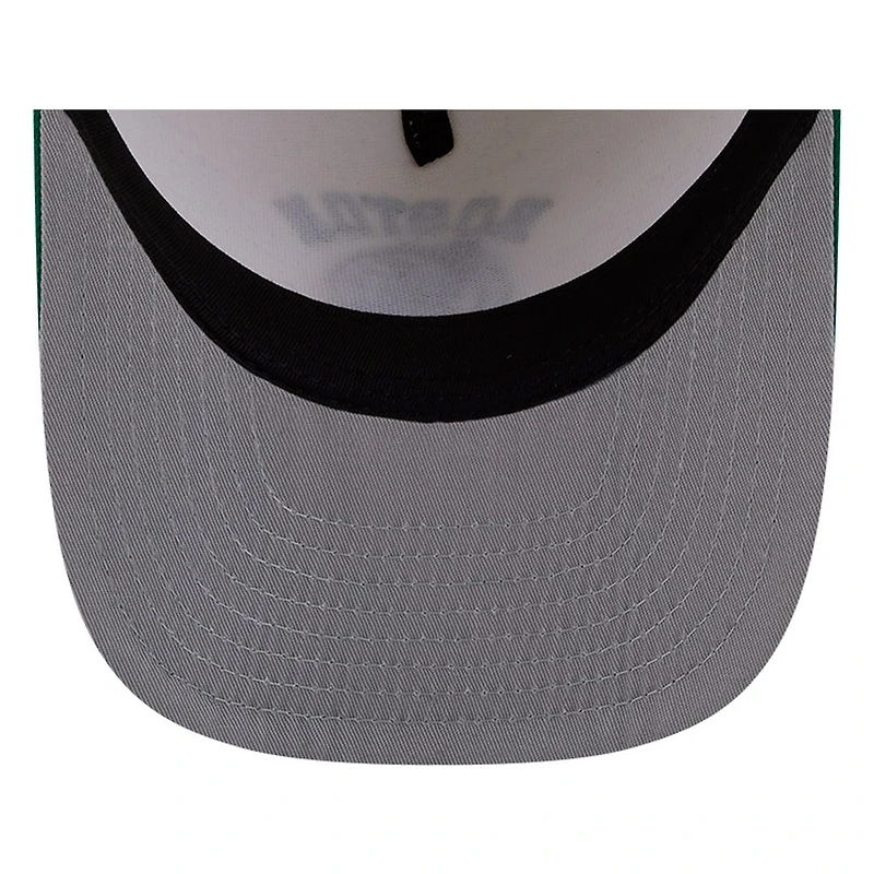 Boston Celtics Chrome Two Tone Arched Text with Logo New Era 9FIFTY A-Frame Snapback Hat