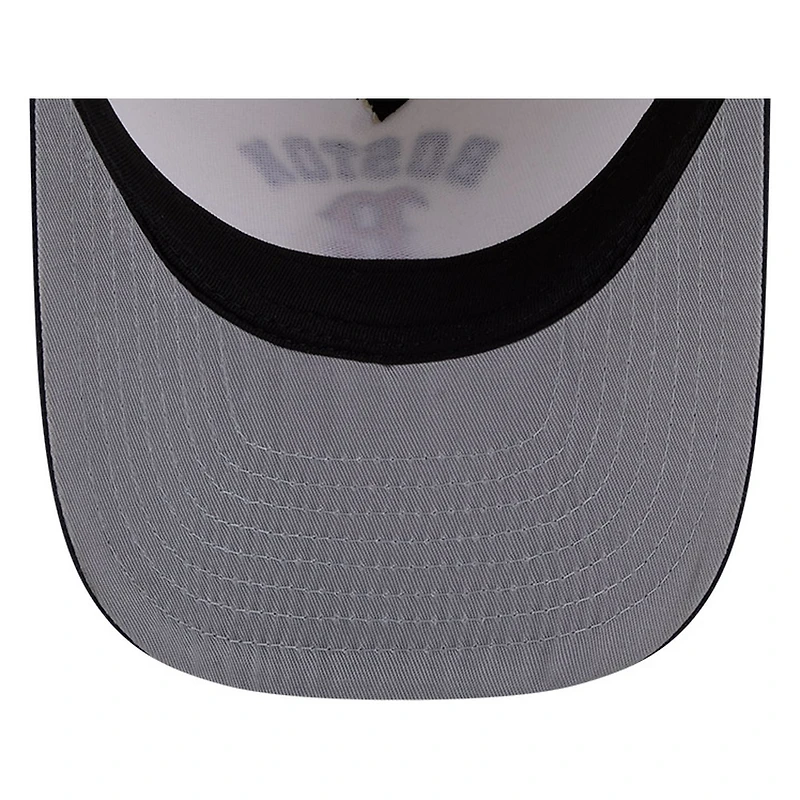 Boston Red Sox Chrome Two Tone Arched Text with Logo New Era 9FIFTY A-Frame Snapback Hat