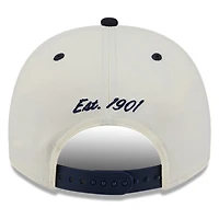 Boston Red Sox Chrome Two Tone Arched Text with Logo New Era 9FIFTY A-Frame Snapback Hat