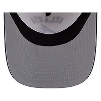 Atlanta Braves Chrome Two Tone Arched Text with Logo New Era 9FIFTY A-Frame Snapback Hat