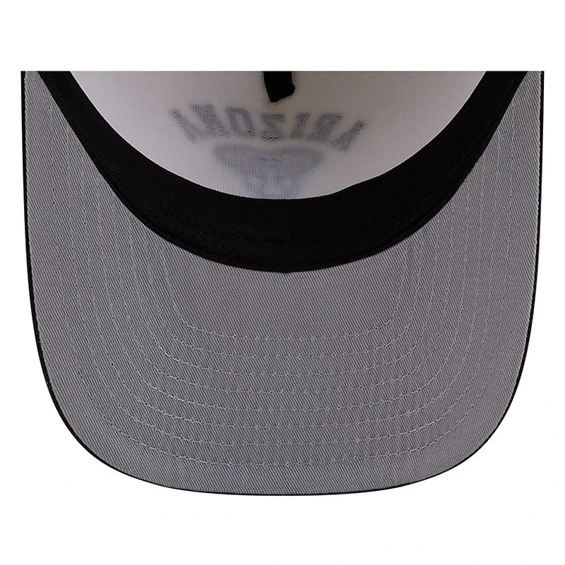 Arizona Diamondbacks Chrome Two Tone Arched Text with Logo New Era 9FIFTY A-Frame Snapback Hat