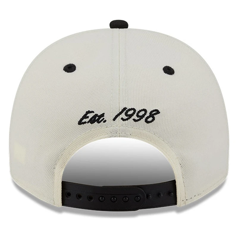 Arizona Diamondbacks Chrome Two Tone Arched Text with Logo New Era 9FIFTY A-Frame Snapback Hat