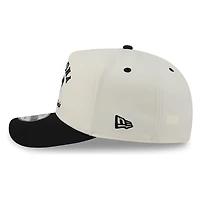 Arizona Diamondbacks Chrome Two Tone Arched Text with Logo New Era 9FIFTY A-Frame Snapback Hat
