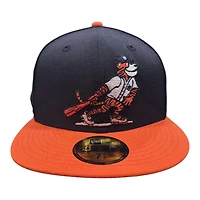 Detroit Tigers Mascot Logo 2012 World Series Fall Classic Navy and Orange New Era 59FIFTY Fitted Hat