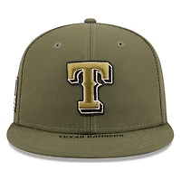 Texas Rangers Olive Green 2026 Armed Forces Day New Era 59FIFTY Fitted Hat