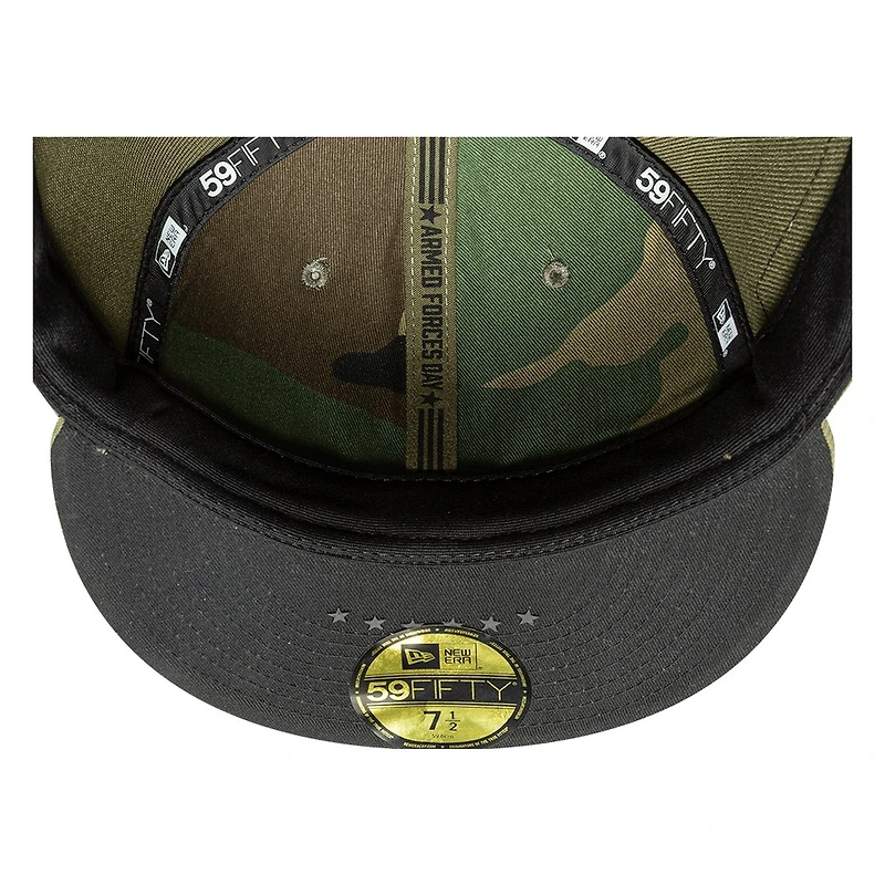 Texas Rangers Olive Green 2026 Armed Forces Day New Era 59FIFTY Fitted Hat