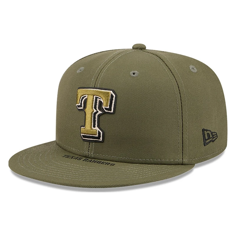 Texas Rangers Olive Green 2026 Armed Forces Day New Era 59FIFTY Fitted Hat