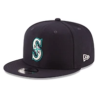 Seattle Mariners Navy 50 Seasons Patch New Era 9FIFTY Snapback Hat