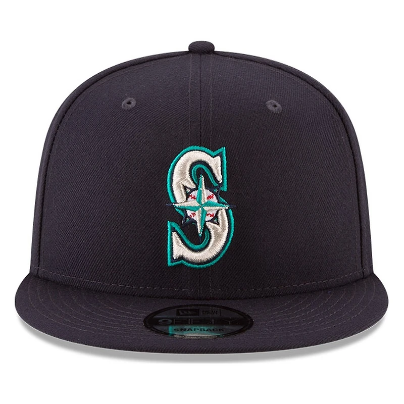 Seattle Mariners Navy 50 Seasons Patch New Era 9FIFTY Snapback Hat