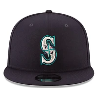Seattle Mariners Navy 50 Seasons Patch New Era 9FIFTY Snapback Hat