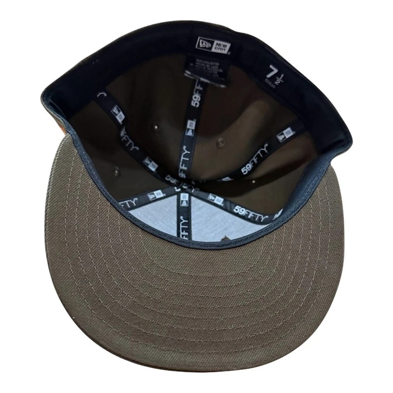 Wyoming Cowboys Brown and Orange with UV NCAA New Era 59FIFTY Fitted Hat