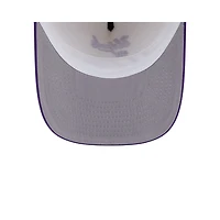 Utah Jazz Chrome and Purple Chain Stitch New Era 9FIFTY A-Frame Snapback Hat