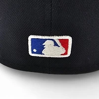 New York Yankees Navy Leon the Lab Bronx Bombers Patch Grey UV Era 59FIFTY Fitted Hat