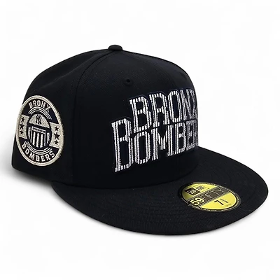 New York Yankees Navy Leon the Lab Bronx Bombers Patch Grey UV Era 59FIFTY Fitted Hat