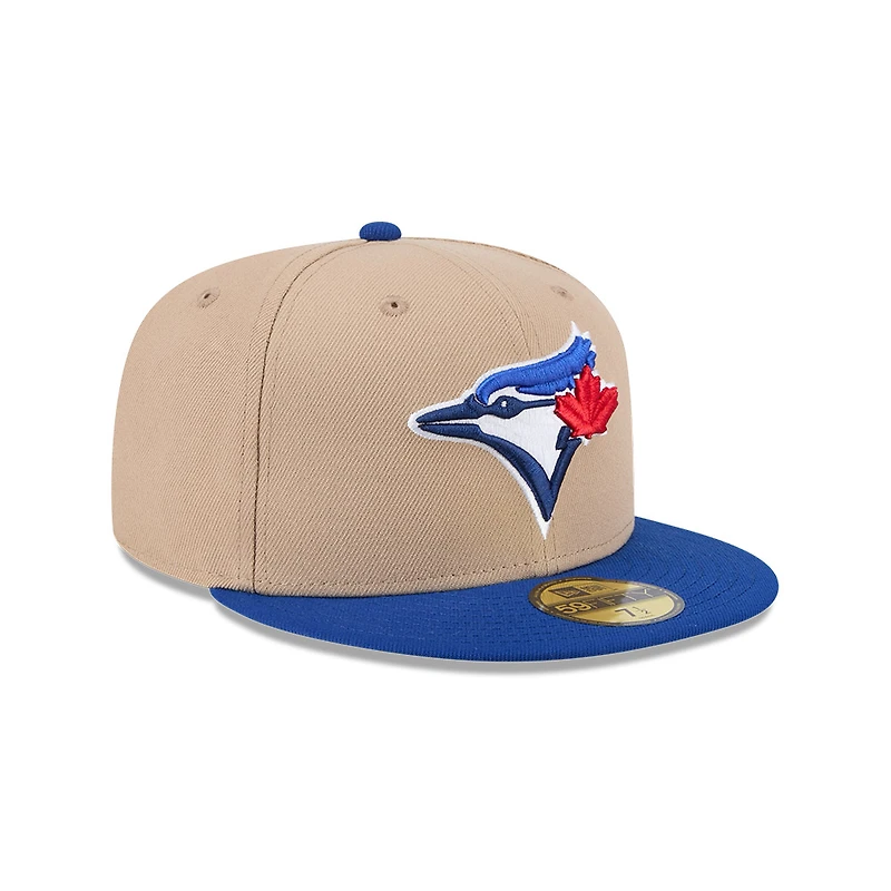 Toronto Blue Jays Camel and Royal New Era 59FIFTY Fitted Hat