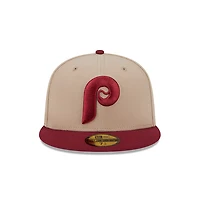 Philadelphia Phillies Camel and Red New Era 59FIFTY Fitted Hat