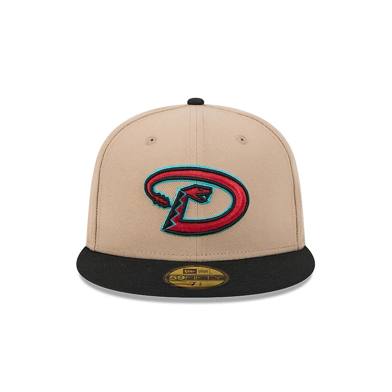 Arizona Diamondbacks Camel and Black New Era 59FIFTY Fitted Hat