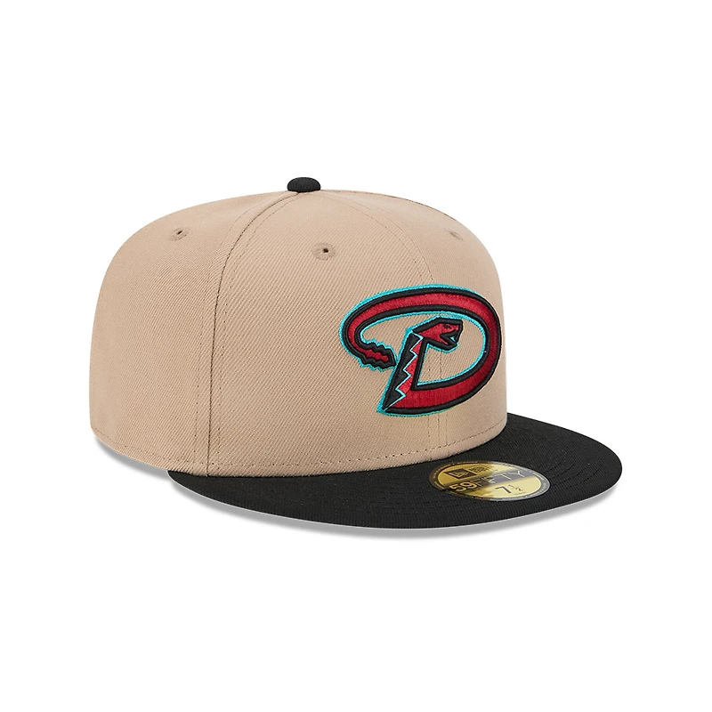 Arizona Diamondbacks Camel and Black New Era 59FIFTY Fitted Hat