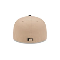 Arizona Diamondbacks Camel and Black New Era 59FIFTY Fitted Hat
