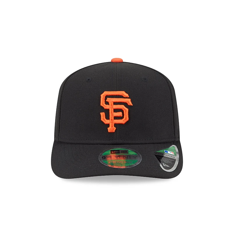 San Francisco Giants Black Player Replica New Era 9SEVENTY Stretch Snapback Hat