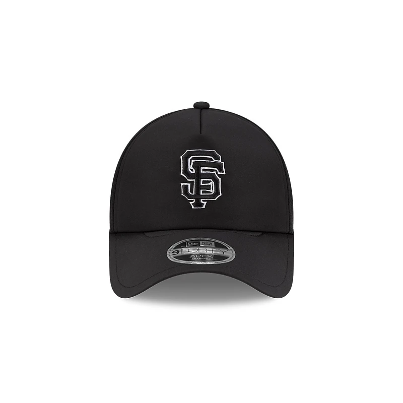 San Francisco Giants Black 2026 Batting Practice New Era 9FORTY Apex Trucker Adjustable Hat
