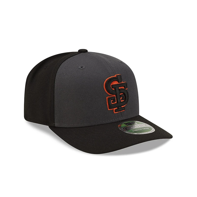 San Francisco Giants Gray and Black Alternate Player Replica New Era 9SEVENTY Stretch Snapback Hat