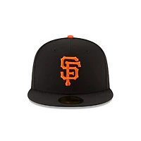 San Francisco Giants Orange on Black Authentic Collection New Era 59FIFTY Fitted Hat
