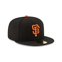 San Francisco Giants Orange on Black Authentic Collection New Era 59FIFTY Fitted Hat