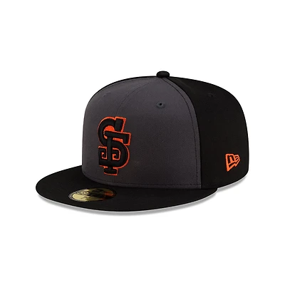 San Francisco Giants Gray and Black Alternate Authentic Collection New Era 59FIFTY Fitted Hat