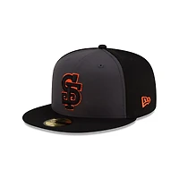 San Francisco Giants Gray and Black Alternate Authentic Collection New Era 59FIFTY Fitted Hat