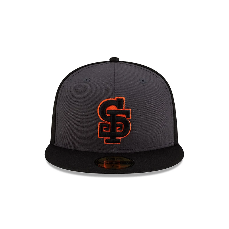 San Francisco Giants Gray and Black Alternate Authentic Collection New Era 59FIFTY Fitted Hat