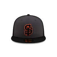 San Francisco Giants Gray and Black Alternate Authentic Collection New Era 59FIFTY Fitted Hat