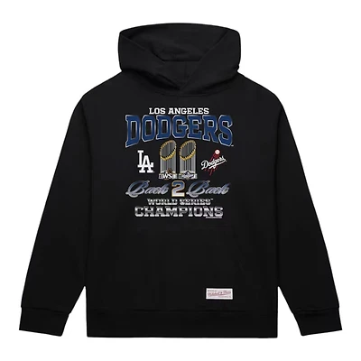 Los Angeles Dodgers Black Back 2 Trophies Mitchell & Ness Hoodie