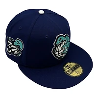 Toronto Raptors Dark Blue 30th Anniversary Patch Gray UV New Era 59FIFTY Fitted Hat