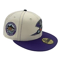 Sacramento River Cats Chrome and Purple Pacific Coast League Patch Kelly Green UV MiLB 59FIFTY Fitted Hat