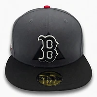 Boston Red Sox Graphite and Black 1999 ASG Patch Gray UV New Era 59FIFTY Fitted Hat