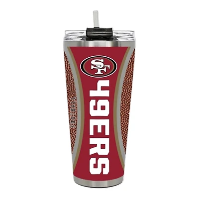 San Francisco 49ers Big Slim Game Ball 32oz Tumbler