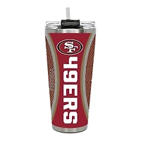San Francisco 49ers Big Slim Game Ball 32oz Tumbler