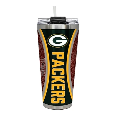 Green Bay Packers Big Slim Game Ball 32oz Tumbler