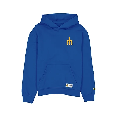 Seattle Mariners Royal 2026 City Connect Boxy New Era Pullover Hoodie