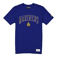 Seattle Mariners Royal 2026 City Connect Pinstripe New Era T-Shirt