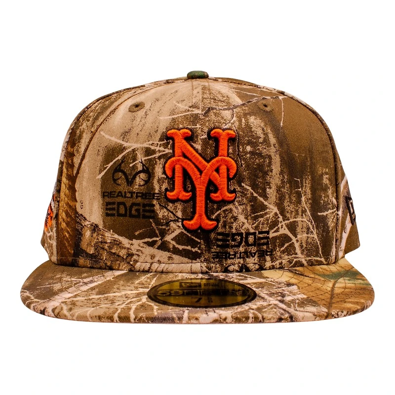 New York Mets Realtree Edge Shea Stadium Patch Grey UV Era 59Fifty Fitted Hat